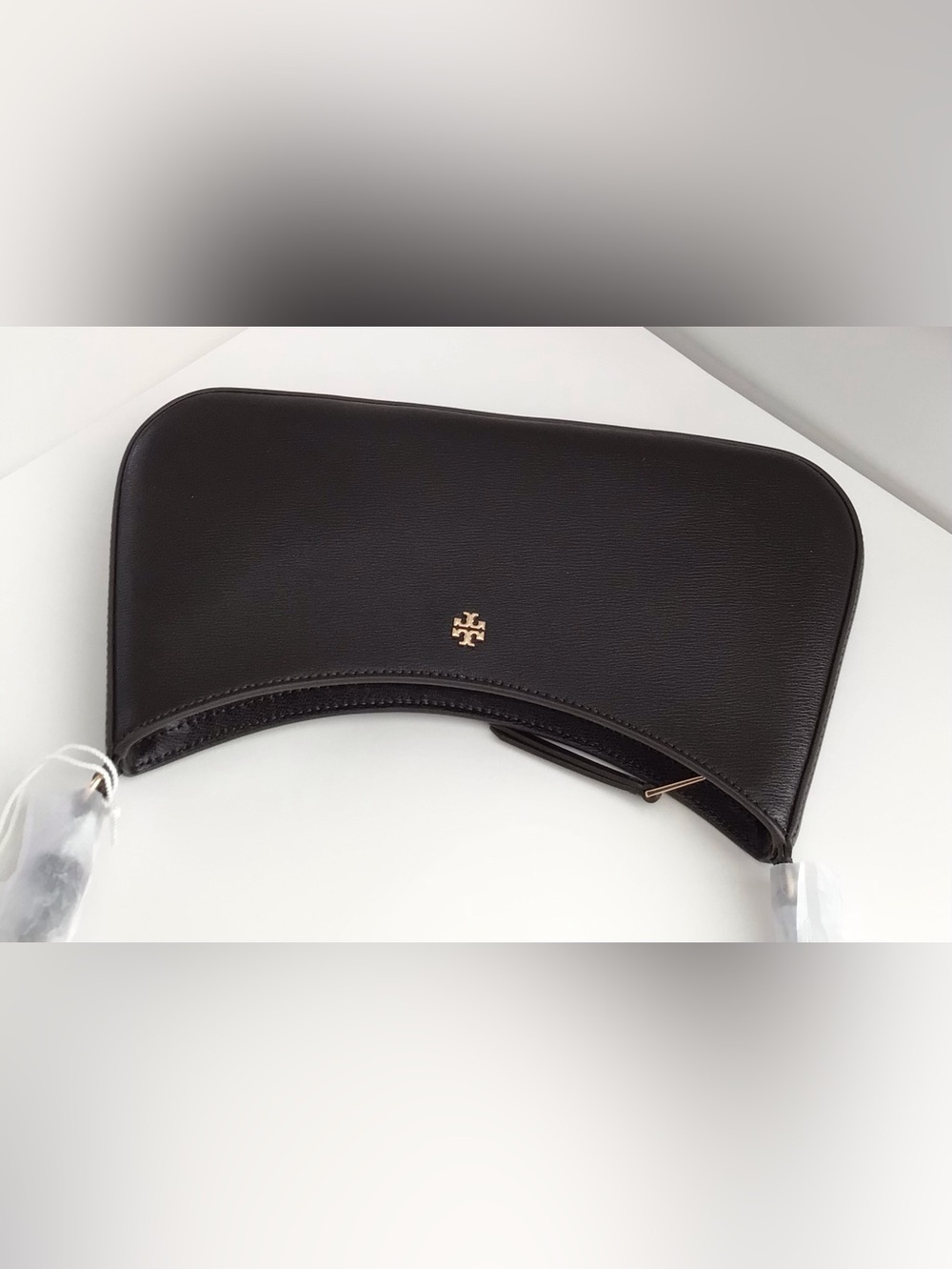 Tory Burch Rory Shoulder Bag Textured Leather Warm Mahogany NEW - Picture 8 of 11